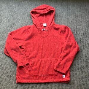 NWOT Birdwell red cotton terry hoodie - size small